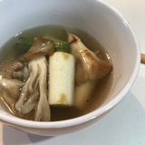 【時短】舞茸と長ねぎのスープ